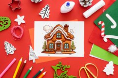 Christmas Gingerbread House Clipart SVG PNG Bundle Product Image 7