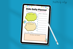 Cute Aesthetic Kids Daily Planner | Editable Canva Template Product Image 3