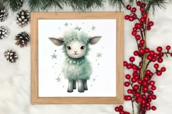 Mint Christmas Baby First Clipart, Christmas PNG Product Image 3