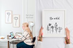 Wildflower svg bundle, floral svg, leaf and stem cut files Product Image 4