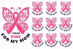 Breast Cancer Family & Friend SVG, Breast Cancer SVGS Product Image 3