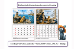 2027 Printable monthly Calendar "Sea Stories"/Wall Calendar Product Image 3