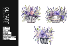 Lavender Basket Art Clipart PNG Product Image 1