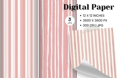Stripe Pattern Background Gift Wrap Wallpaper Digital Paper Product Image 1