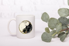 Cartoon Cats Illustration, Yin Yang Cats PNG, Animals PNG Product Image 3