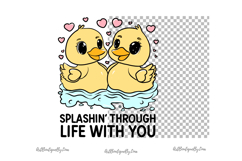 Cute Duck Couple PNG Product Image 3