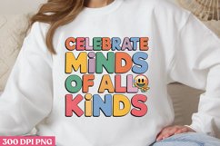 Celebrate Minds PNG, Autism Sublimation PNG Product Image 3