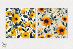 Floral digital paper, background clipart Product Image 3