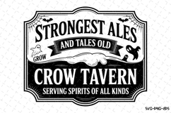 crow Tavern Svg | Halloween Svg | Svg Cut Files Product Image 1