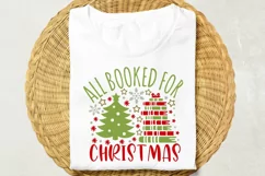 All Booked For Christmas Svg, Christmas Book Lover Svg. Product Image 2