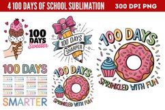 100 Days Of School Sublimation PNG Product Image 1