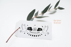Peace sign with dove and flowers | Svg, Dxf and Png files Product Image 2