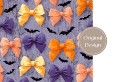 Halloween Bows Tumbler Wrap, Cute Halloween Bats Tumbler Product Image 3