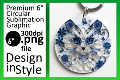 Adorable Feline Rounds: 3D Sublimation Product Image 1