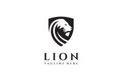 Lion Shield Logo Design Vector Illustration Product Image 3