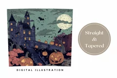 Halloween Tumbler Design, Halloween Pumpkins Tumbler PNG Product Image 3