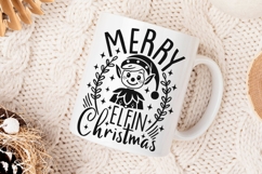 Merry Elfin Christmas Svg, Elf Christmas Svg, Cute Elf Svg. Product Image 4