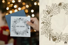 Holly Christmas wreath SVG PNG EPS Product Image 2