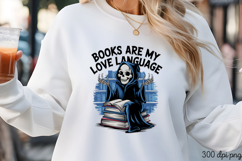 BOOKS ARE MY LOVE LANGUAGE PNG Product Image 1