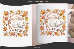 Autumn quote png design for T-shirts Product Image 2