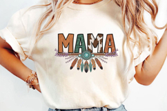 Western Mama Sublimation, Retro Mama Png Product Image 2