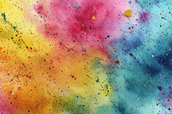 Vibrant Multicolor Watercolor Splash Texture Background Product Image 1