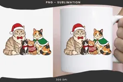 Cute Christmas cats png design for T-shirts Product Image 2