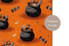 Halloween Cauldron Tumbler, Cute Halloween Tumbler Design Product Image 3