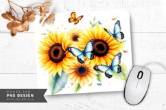 Rustic Blossom Field Mouse Pad PNG Design Product Image 1