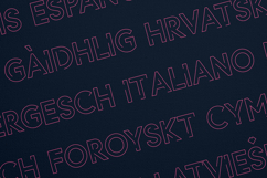 Azora Modern Outline Display Font Product Image 3