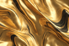 Golden Liquid Metallic Swirl Abstract Luxury Texture Art Product Image 1