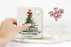 Cartoon Christmas Tree Money Card, Christmas Money Holder Product Image 3