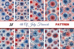 4th Of July Fireworks| Blue Red Abstract Fireworks Product Image 3