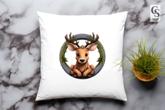 Cute Deer Cartoon Clipart Sublimation PNG Product Image 3
