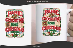 Christmas crochet png design for T-shirts Product Image 3