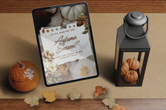 Mocha Autumn Florals Clipart Product Image 3