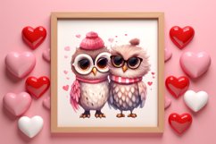 Cute Couple Animal Valentine Clipart, Valentines Day Couplet Product Image 3