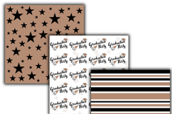 Graduation 2026 brown digital papers Product Image 2
