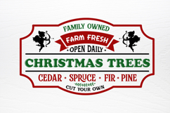 Farmhouse Vintage Christmas Sign SVG Product Image 3