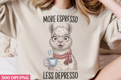More espresso PNG, Funny Coffee Animals Sublimation PNG Product Image 3