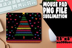 Cheerful Mouse Mat Sublimation Style, Holiday Product Image 1