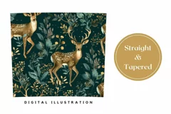 Deer Tumbler Wrap Design, Forest Tumbler Sublimation Design Product Image 3