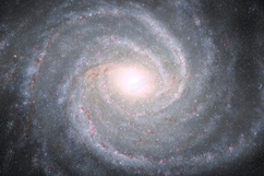 Bright Spiral Galaxy Space Background with Star Dust Glow Product Image 1