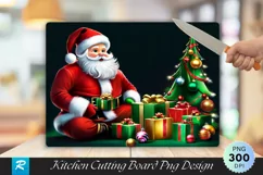 Santa's Elves Toy Christmas Cutting Board PNG Design Product Image 1