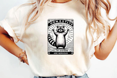 Funny Tarot Card Sublimation, Sarcastic Raccoon Png Product Image 3