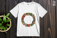 Watercolor Tropical Floral Wreath Clipart PNG Product Image 2