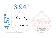 Home Christmas Tree Toy SVG laser cut file for Glowforge Product Image 4