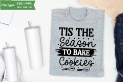Tis The Season To Bake Cookies SVG Cut File | Farmhouse Product Image 3