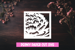 6 Peony Flower Paper Cut SVG Design Product Image 4