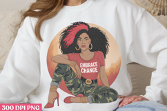 Empowering Black Girl Clipart PNG Product Image 3